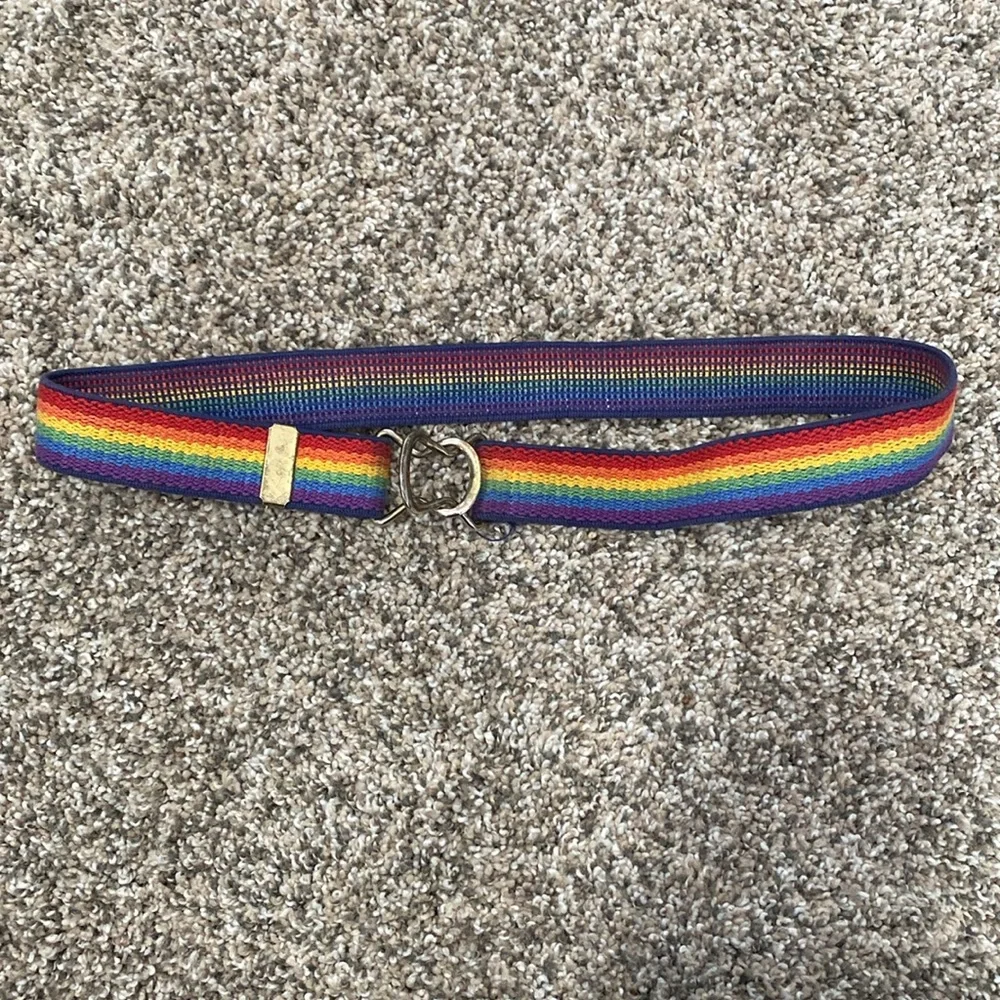 Kids retro rainbow belt