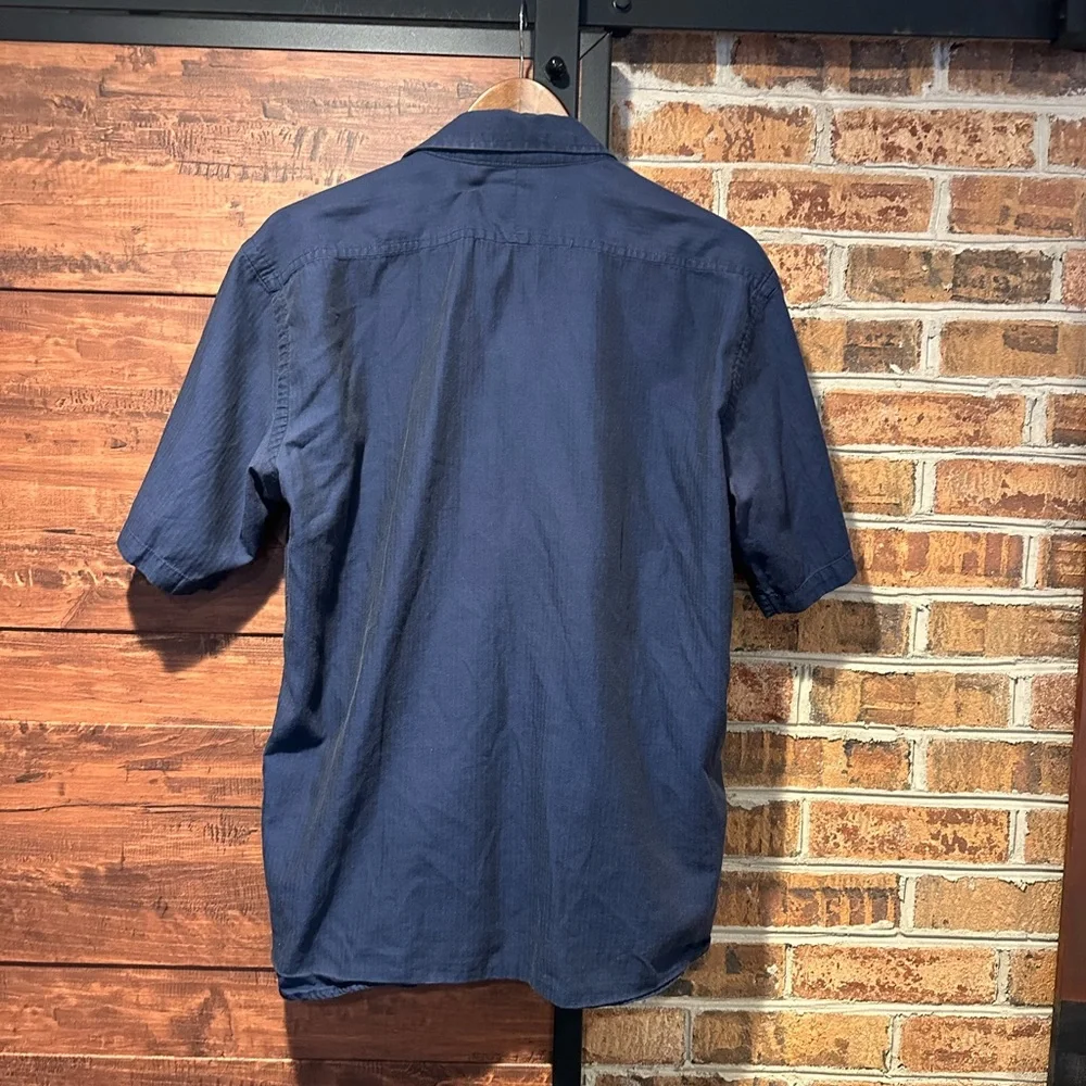 Gucci Mens Dress Shirt Fitted short Sleeve Size L Made in Italy (54)