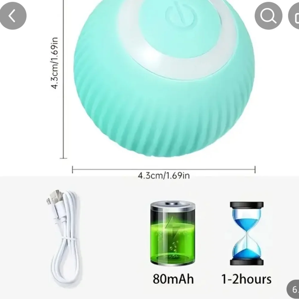 Rolling Rechargeable blinking spinning chase ball