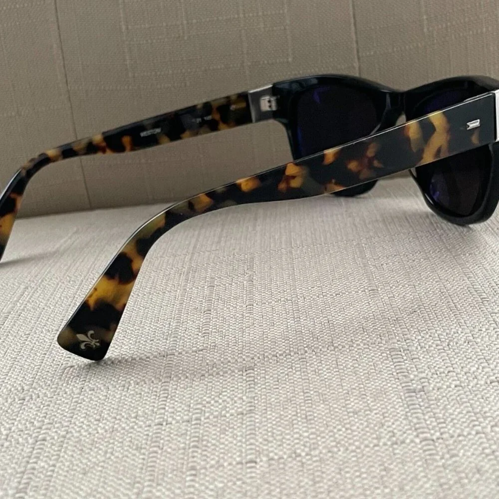 Seraphin Women Sunglasses Handmade in Japan Brown Tortoise/Black Eyewear WESTON