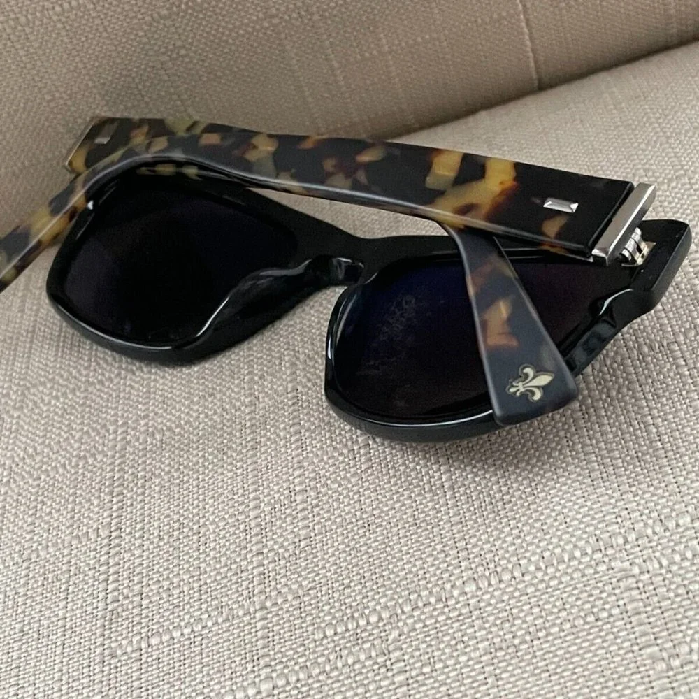 Seraphin Women Sunglasses Handmade in Japan Brown Tortoise/Black Eyewear WESTON