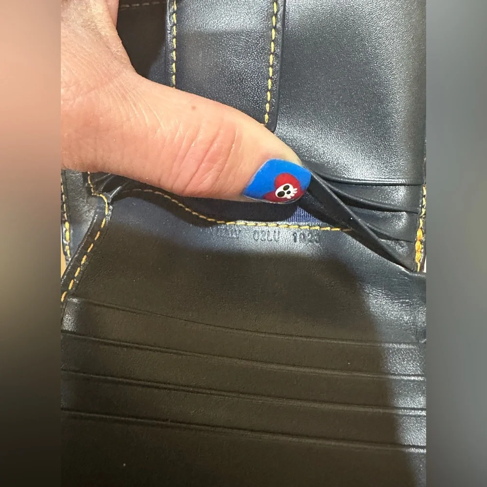Christian Dior Navy Trotter Saddle Bifold Wallet