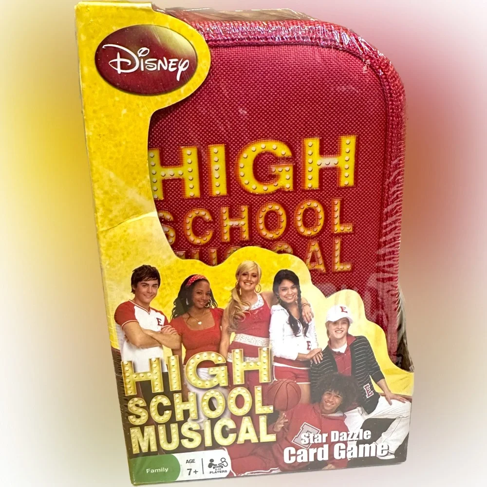 VTG HIGH SCHOOL MUSICAL STAR DAZZLE CARD GAME DISNEY SEALED ZIP CASE ZAC EFRON