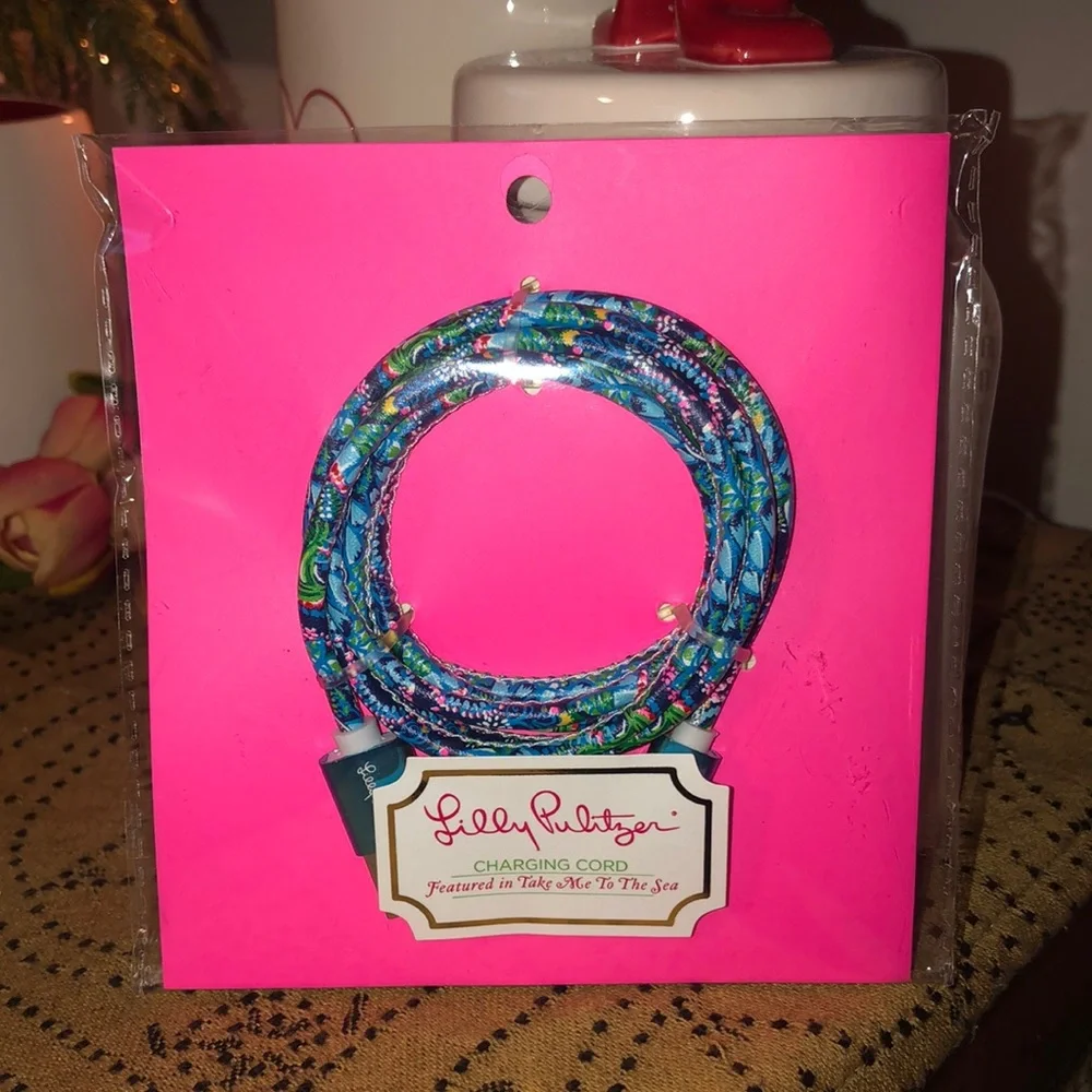 Lilly Pulitzer Charging Cord Featured in Take Me To The Sea