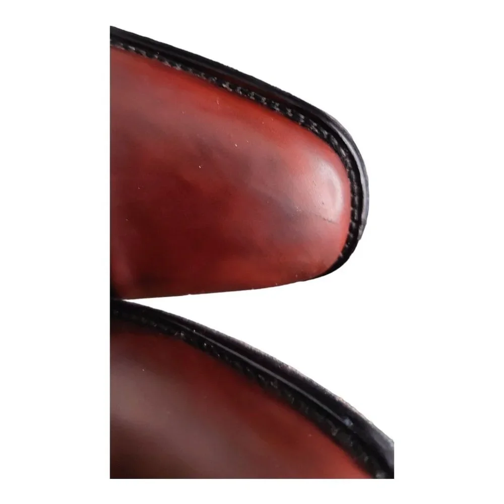 Johnston & Murphy men's Dress leather shoes Vero cuoio lace up leather sole 10M