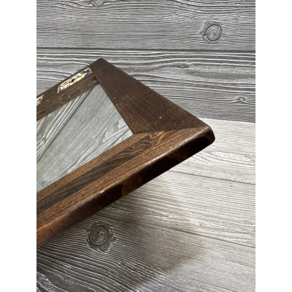 N/A wooden mirror