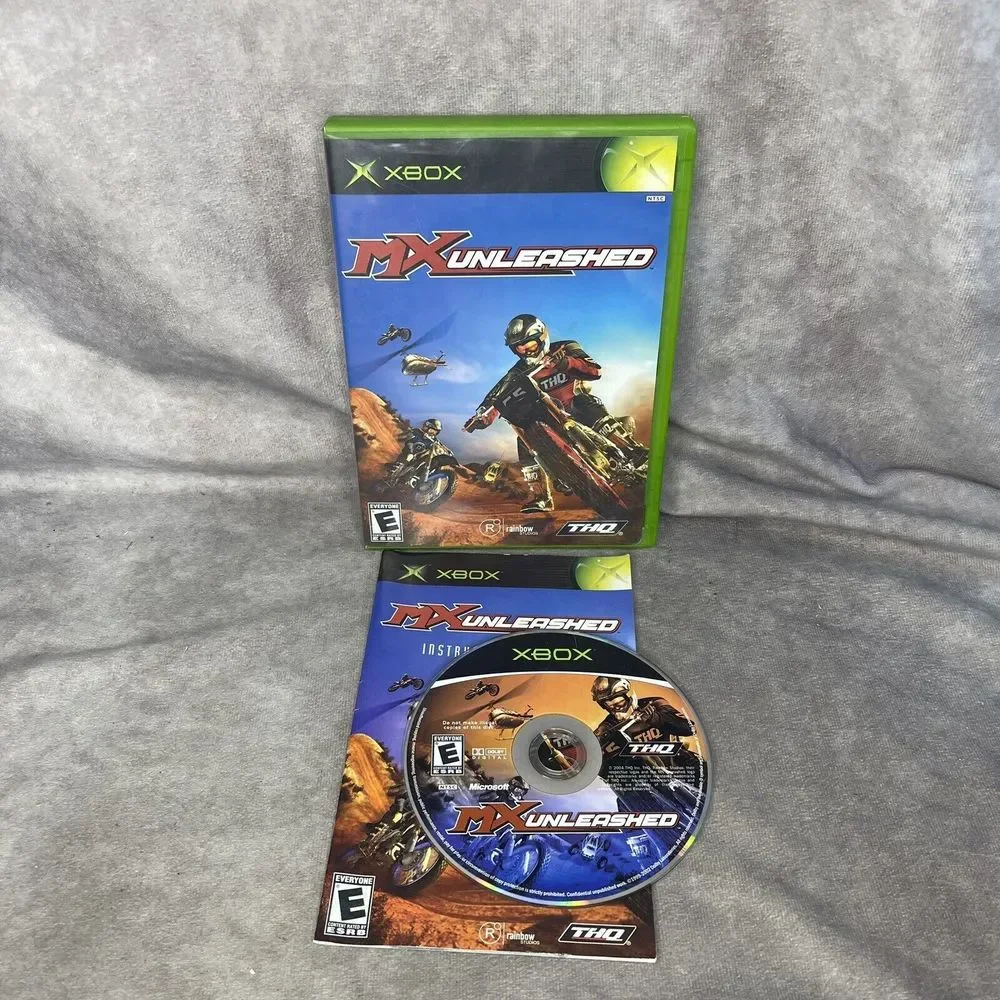 MX Unleashed (Microsoft Xbox, 2004) video game Tested Rough Disc Complete