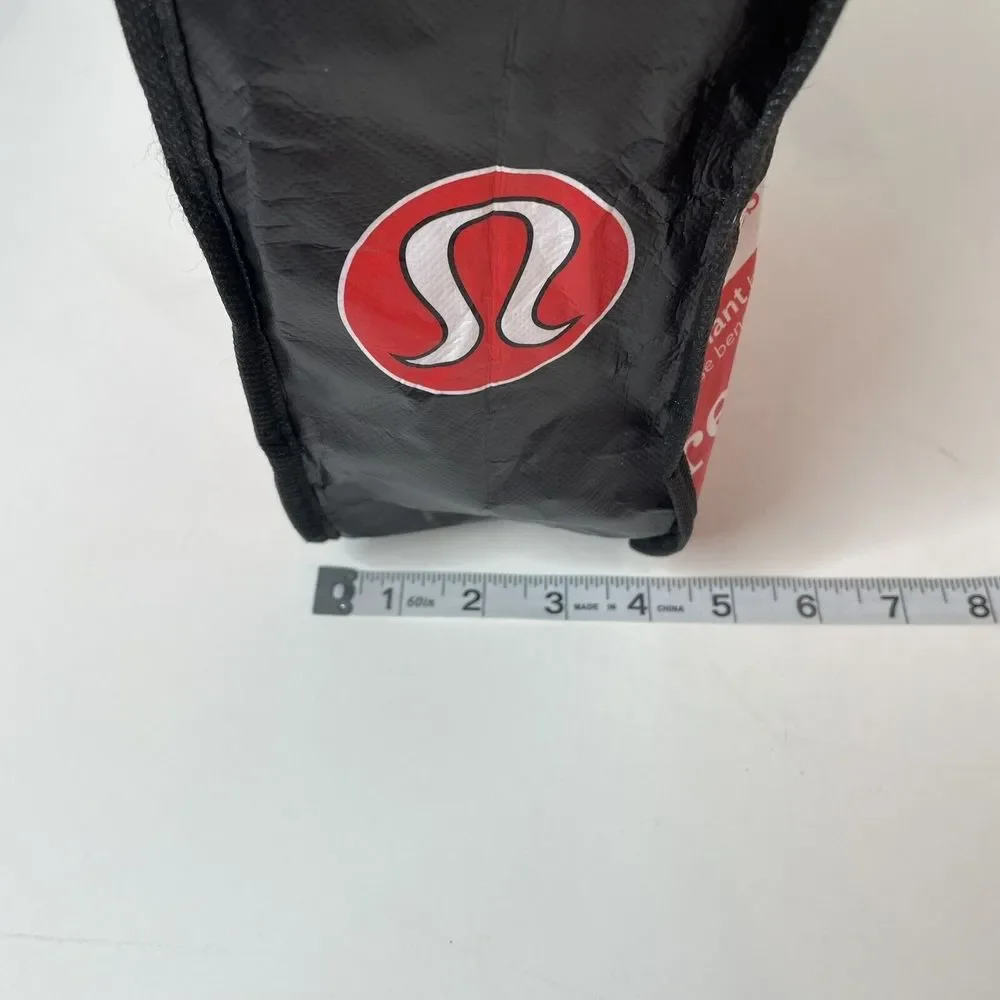 Lululemon Tote Bag, Red/black, Small, ~11”x9”x4”, Reusable Shopping Bag