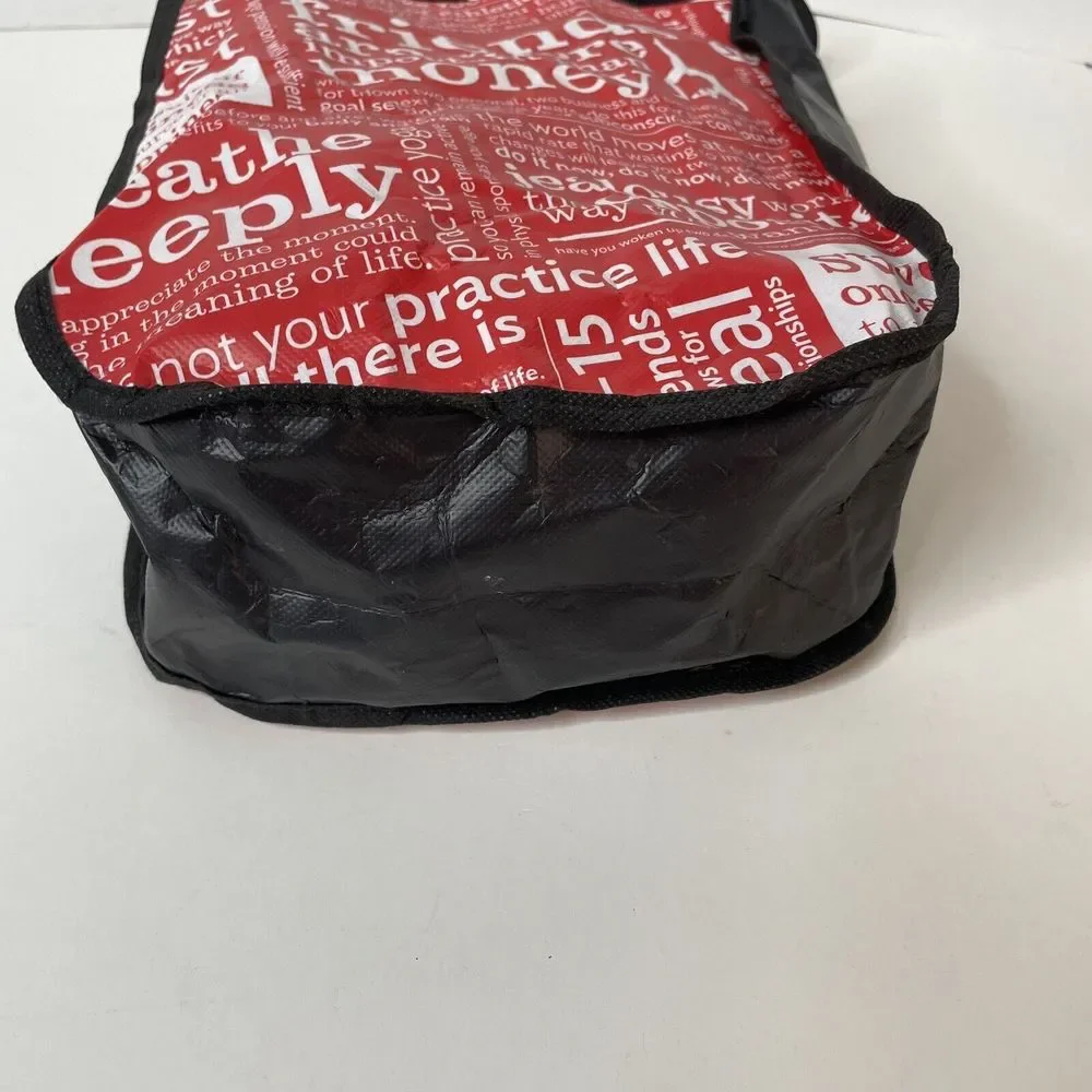 Lululemon Tote Bag, Red/black, Small, ~11”x9”x4”, Reusable Shopping Bag