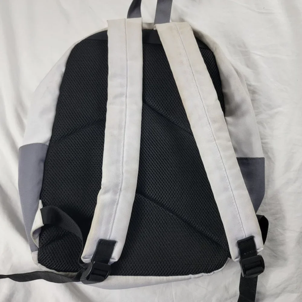 Jacks Quality Surf Goods Gray White Backpack Casual Lightweight Outdoors School