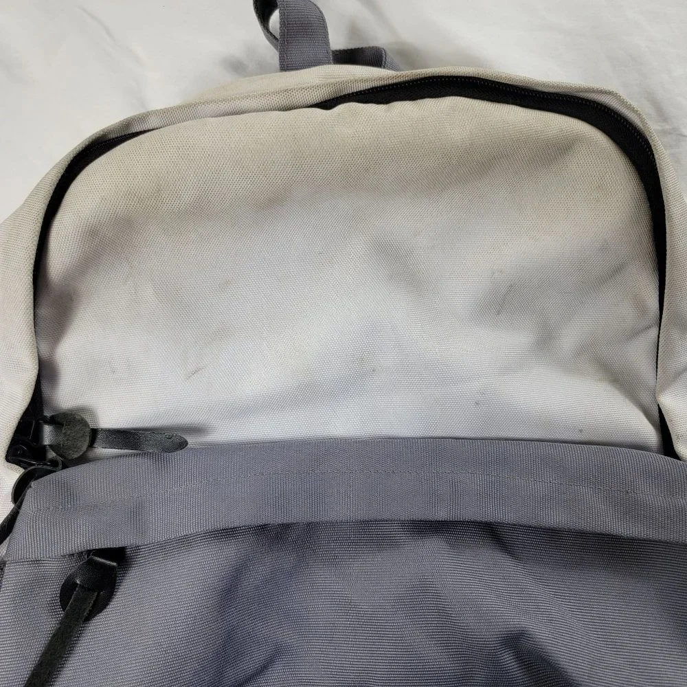 Jacks Quality Surf Goods Gray White Backpack Casual Lightweight Outdoors School