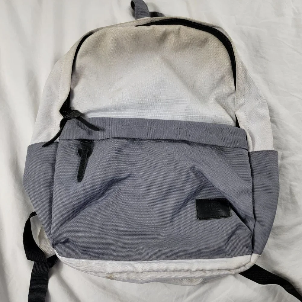 Jacks Quality Surf Goods Gray White Backpack Casual Lightweight Outdoors School