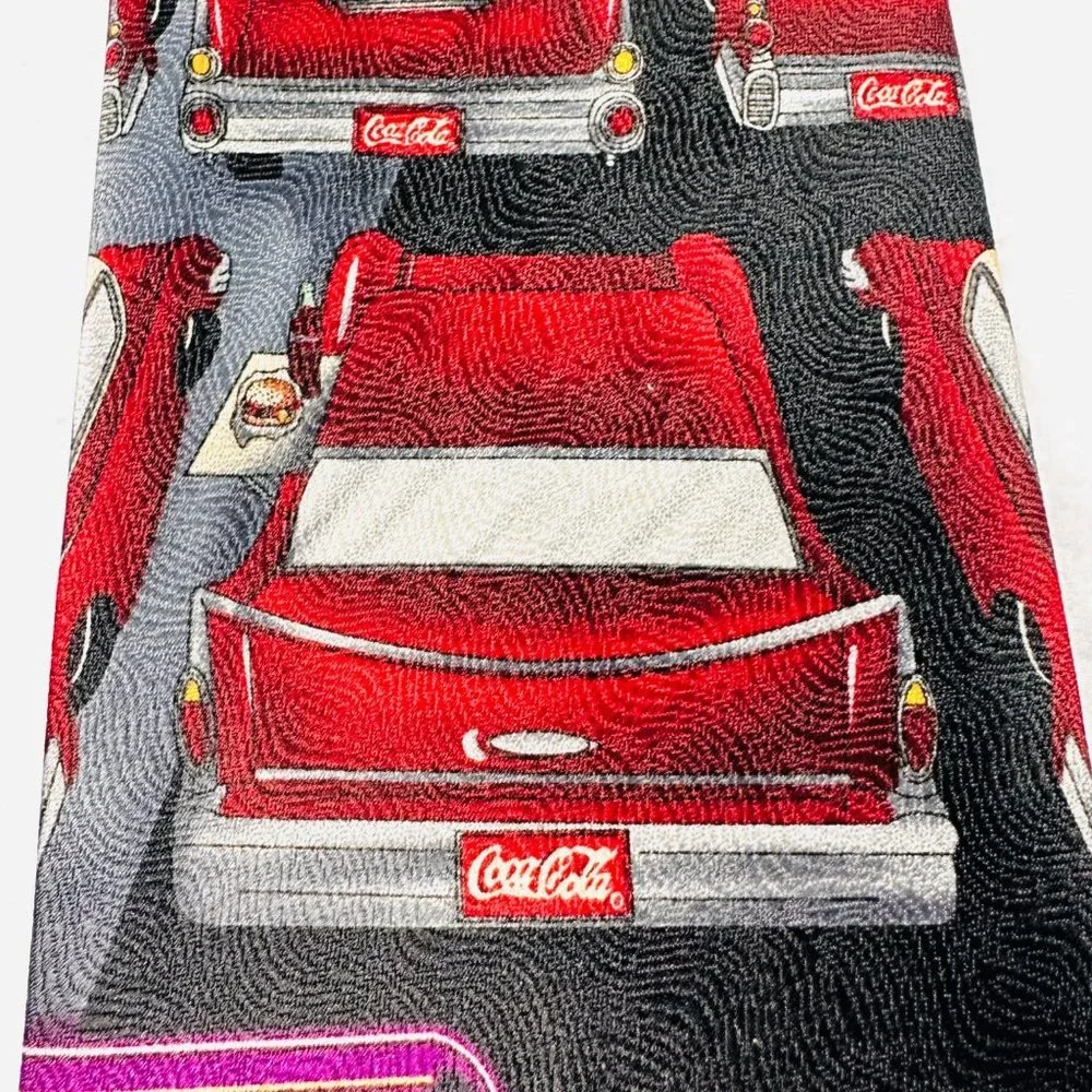 Vintage Official Coca-Cola Neck Tie Drive-In Movie Collectible Tie