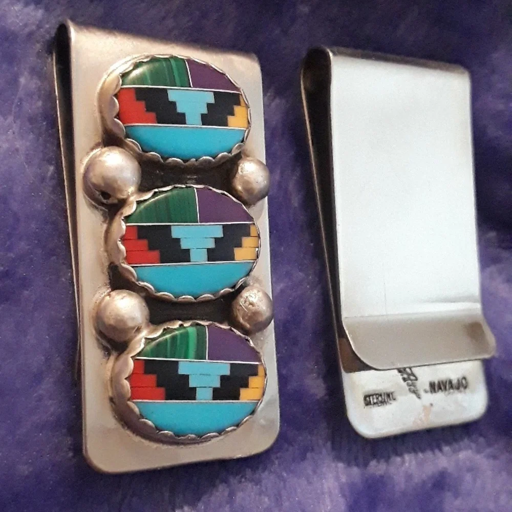 Navajo exquisite sterling money