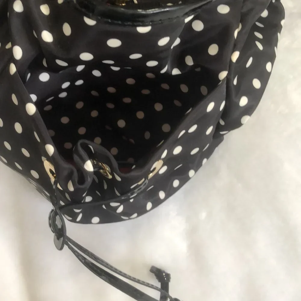 Kate Spade Nylon Polka Dot Diaper Bag with Changing Pad