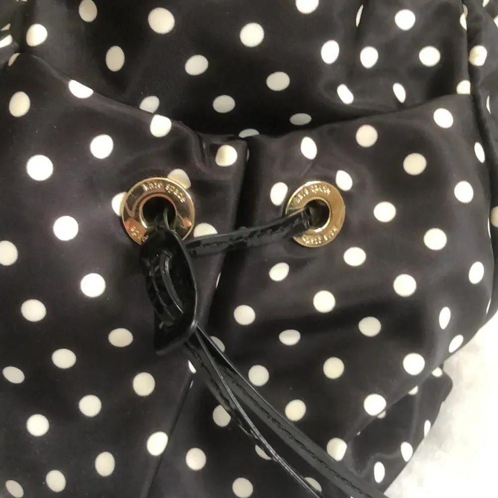 Kate Spade Nylon Polka Dot Diaper Bag with Changing Pad