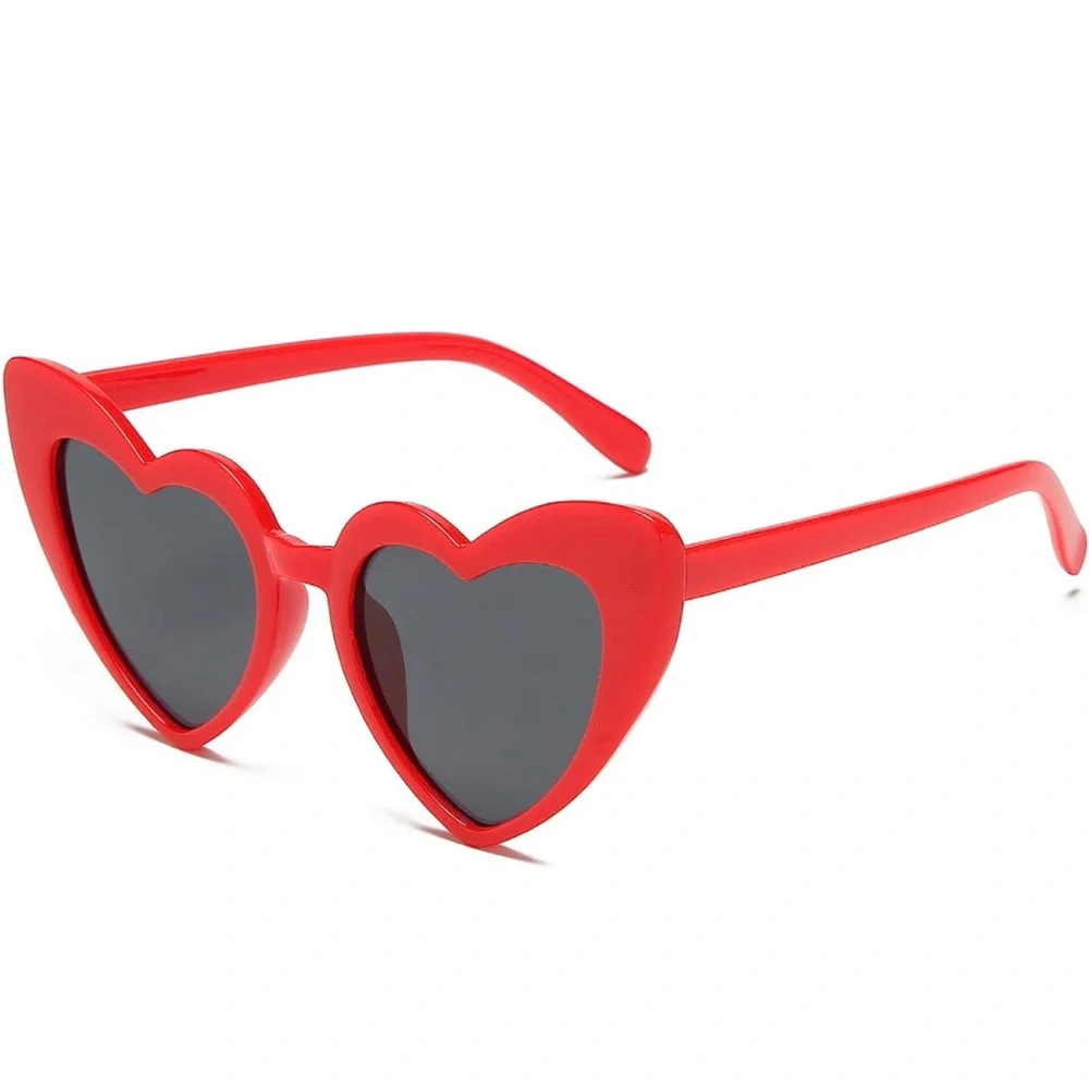 Red Heart Shaped Sunglasses Swifie Vintage CatEye Mod Retro Lana DelRay