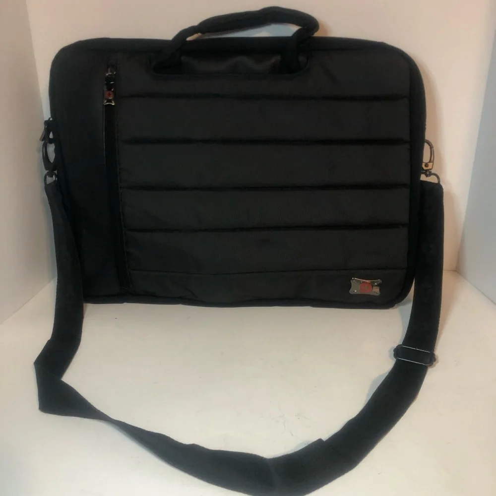 Swiss Gear Over The Shoulder Black Travel Bag. Office/laptop/travel