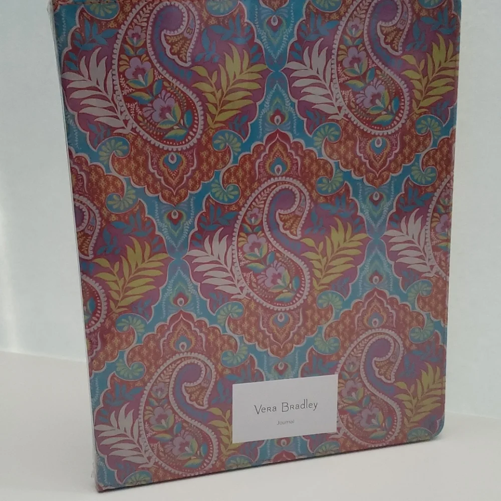 Vera Bradley Journal & Set of 5 Gel Pens Paisley in Paradise