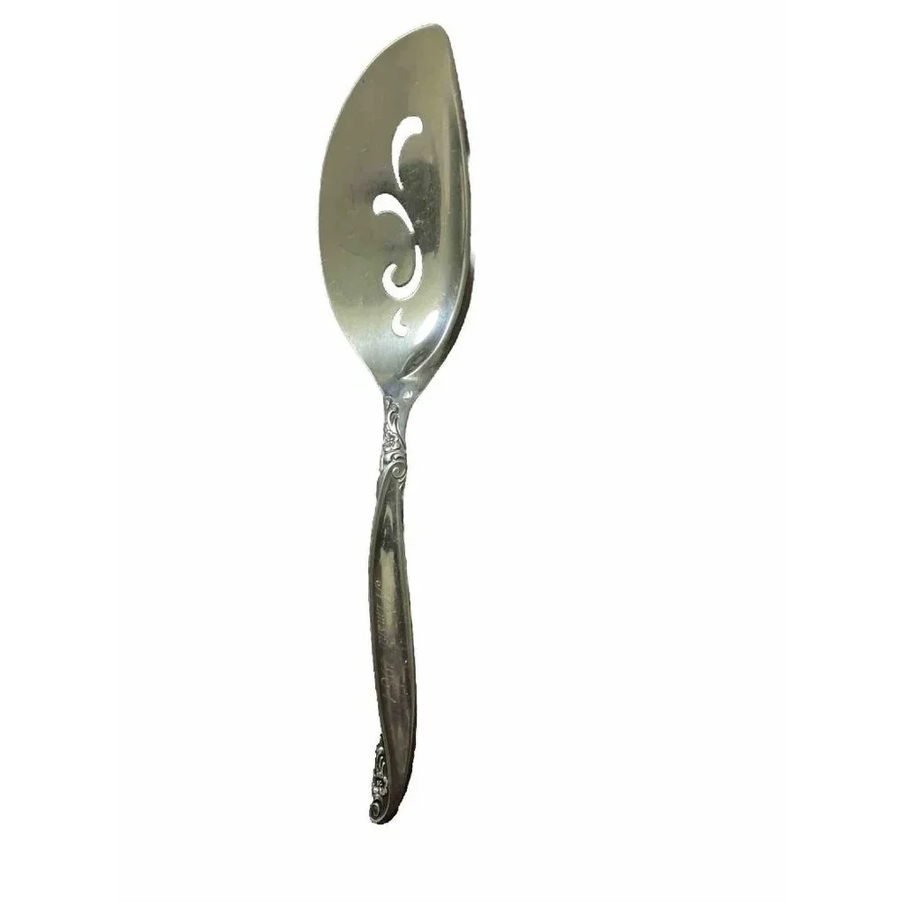 Wm Rogers Bros LEILANI 1847 Silverplate Pie Cake Server Monogram Vintage