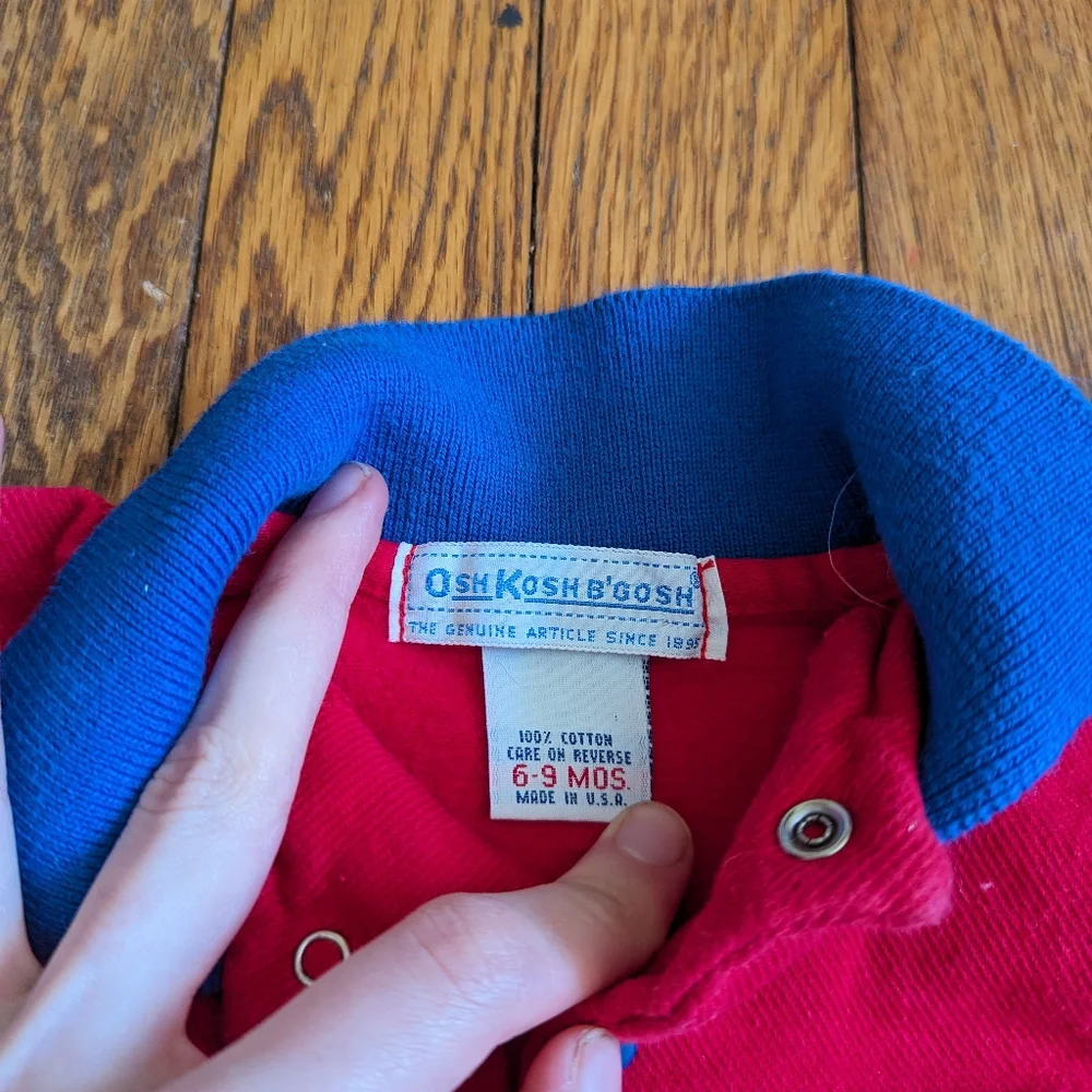 Vintage OshKosh B'Gosh Baby 6-9 Mos. Sweatshirt Pullover