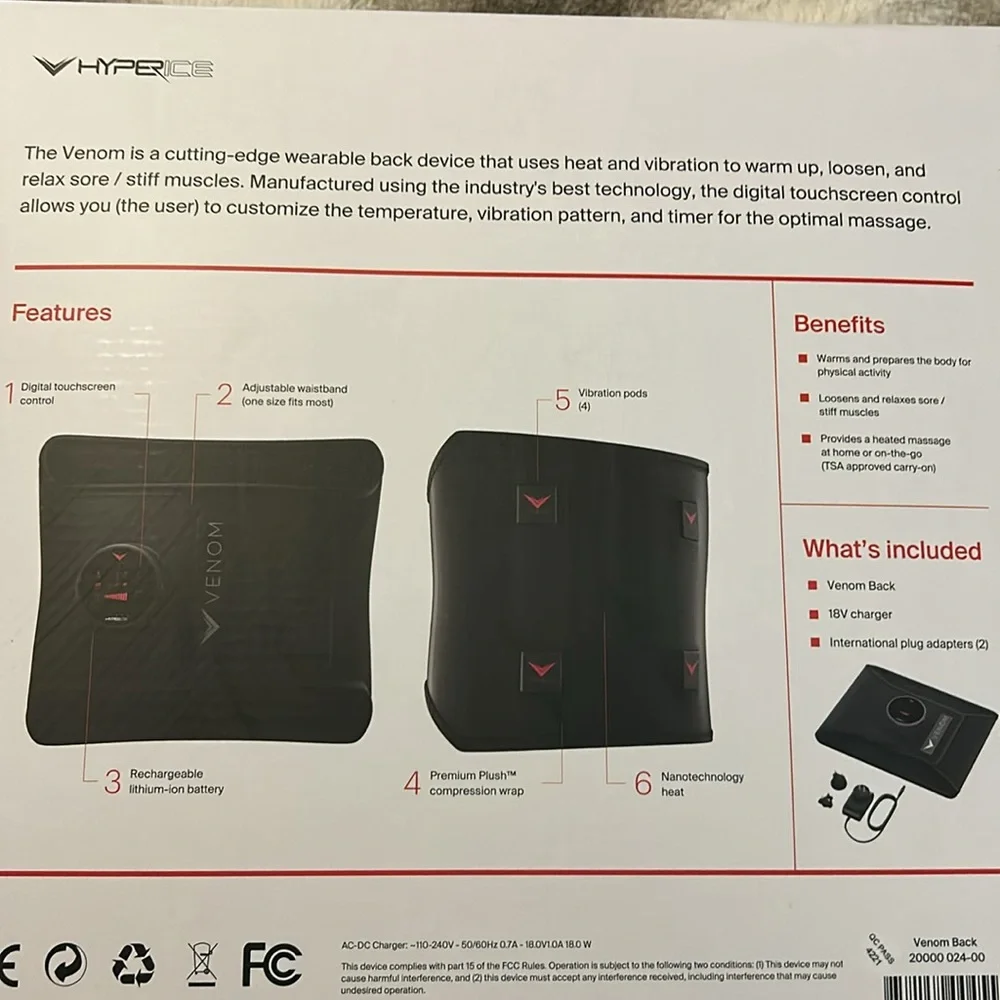 Hyperice Venom Cordless Back Massager (New)