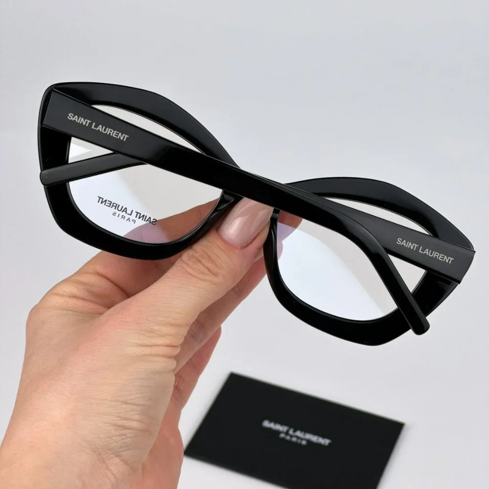 Saint Laurent SL68 OPT 001 BRAND NEW Eyeglasses Black Cat Eye Women