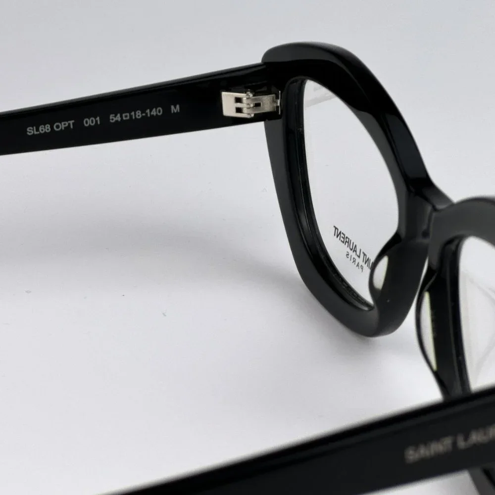 Saint Laurent SL68 OPT 001 BRAND NEW Eyeglasses Black Cat Eye Women