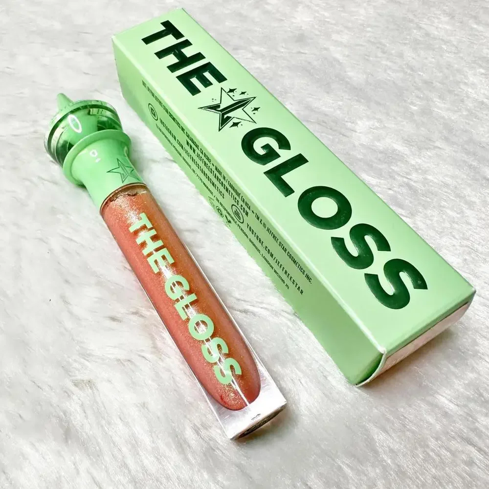 NIB Jeffree Star The Gloss Lip Gloss in Peach Price Tag Full Size 4.5ml