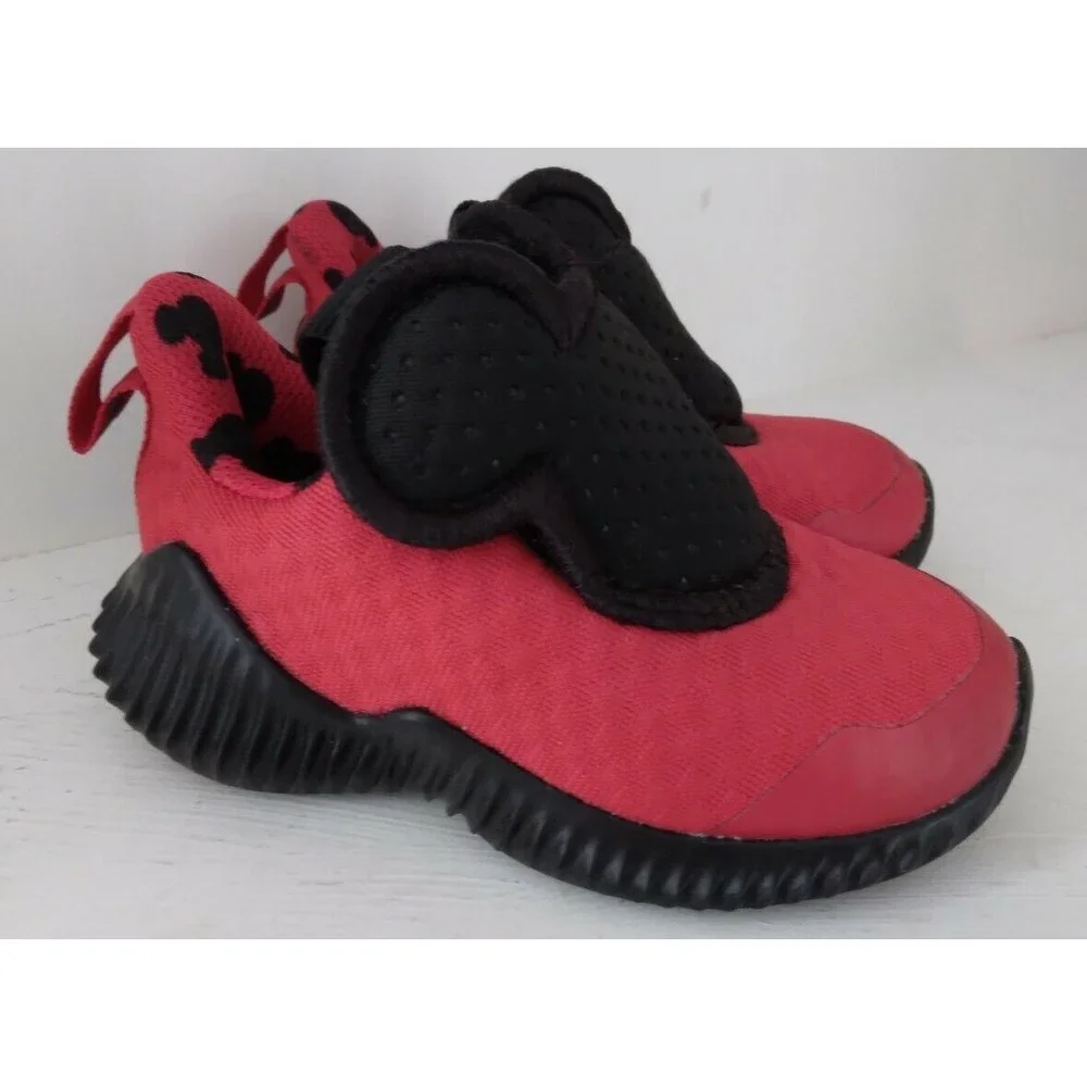 Infant Adidas Fortarun Disney Mickey Mouse Red Eco Ortholite Size 5k