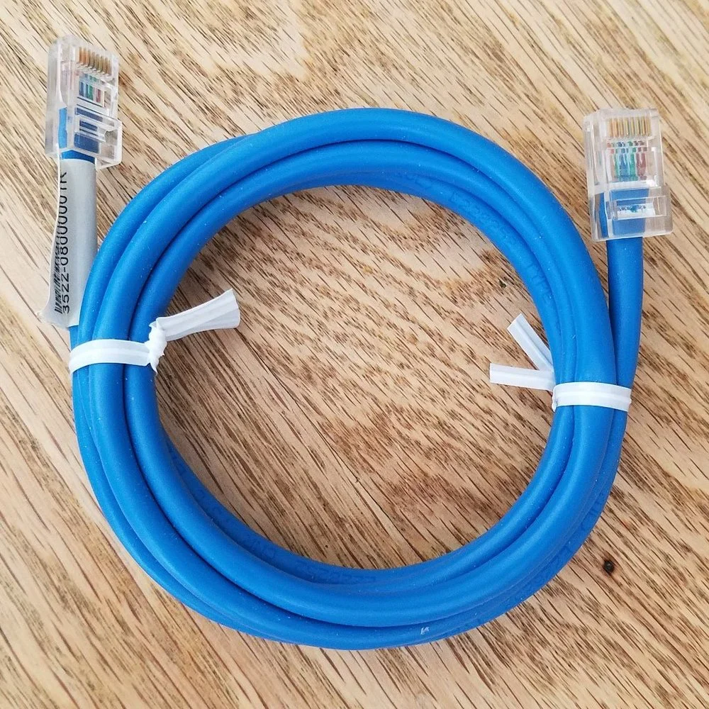 Ethernet Patch Cable Cord 3522-08000001R 4.5 Foot Blue Cat5E