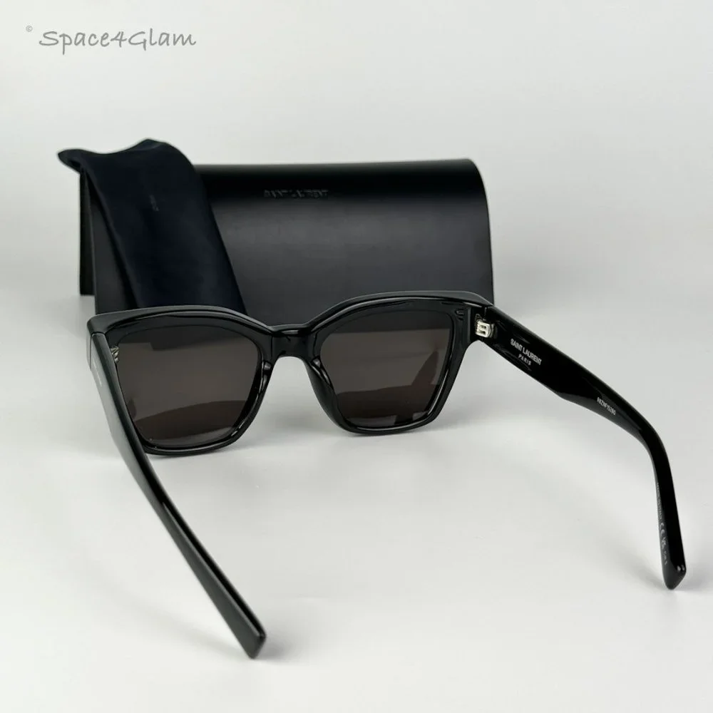 BRAND NEW Saint Laurent SL641 001 Black Cat Eye Unisex Sunglasses