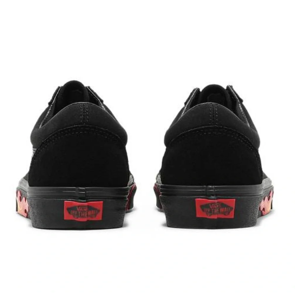 Vans Men’s Old Skool (Flame Wall) Black/Black VN0A38G1Q8Q Sneakers