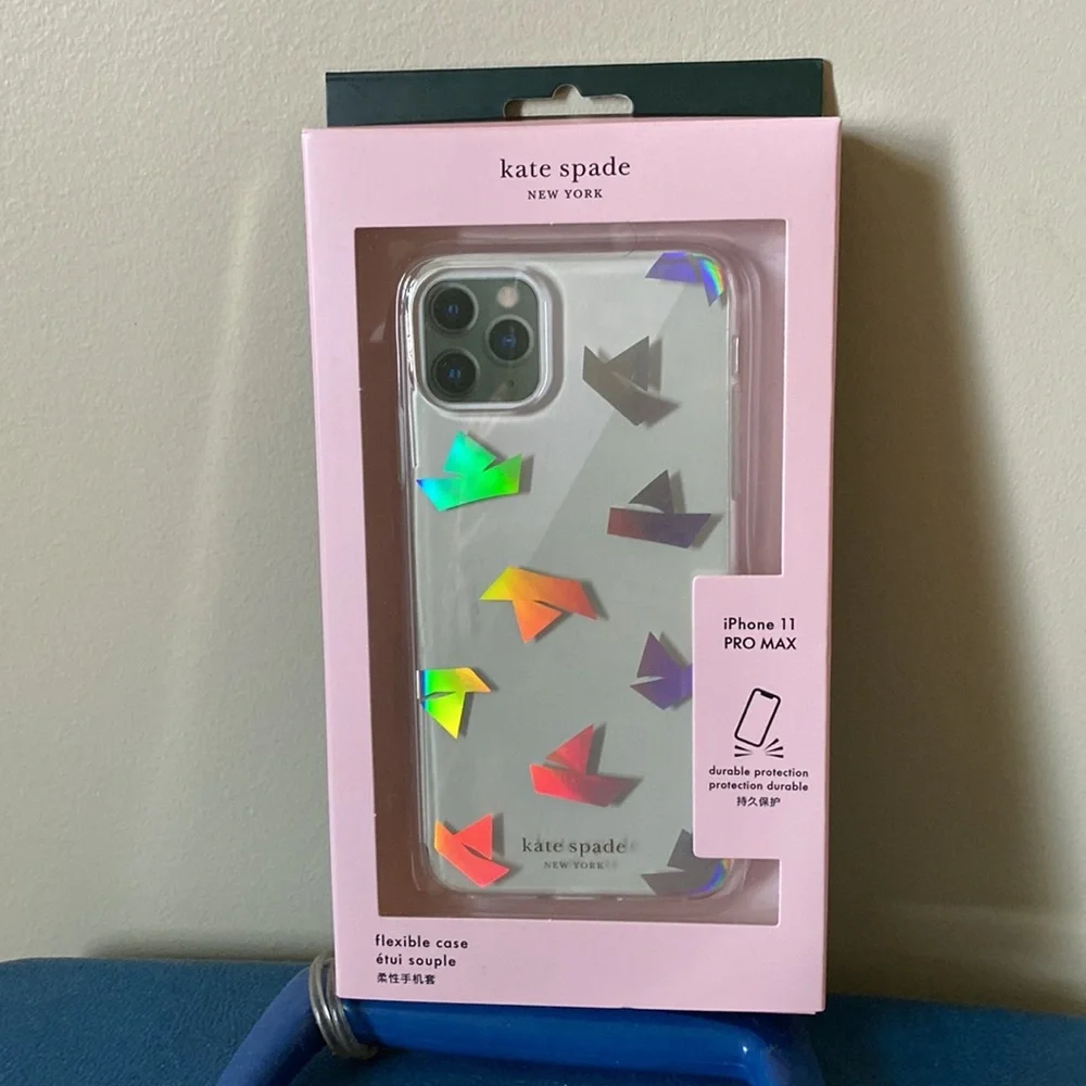 NIB Kate Spade paper boat phone case for iPhone 11 Pro Max