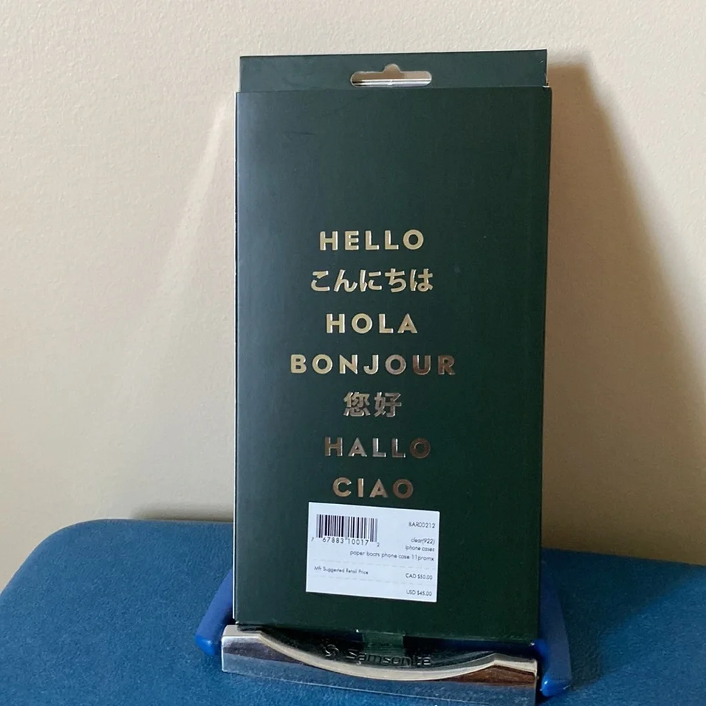 NIB Kate Spade paper boat phone case for iPhone 11 Pro Max