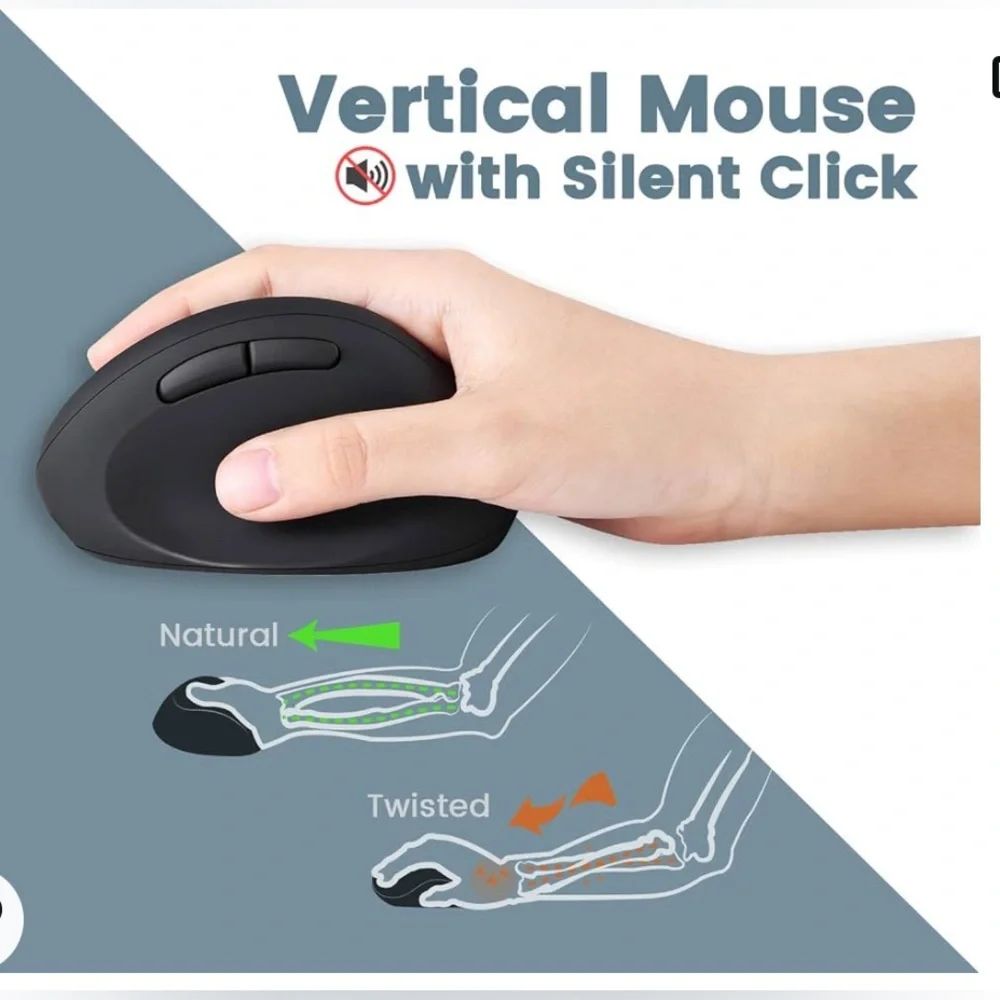 Perixx Periduo-606C wireless ergonomic keyboard with vertical mouse