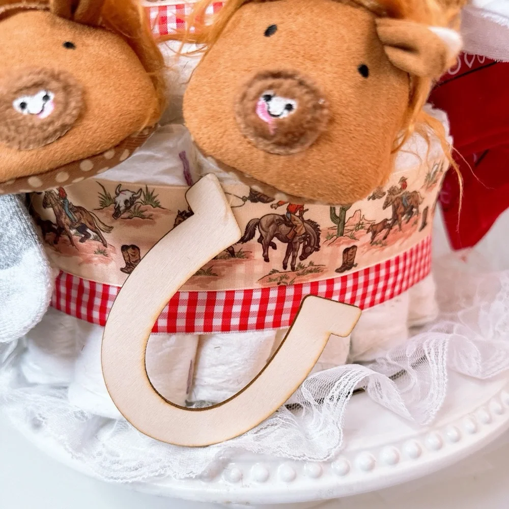 Horse Diaper Cake, Farm Baby Shower Gift