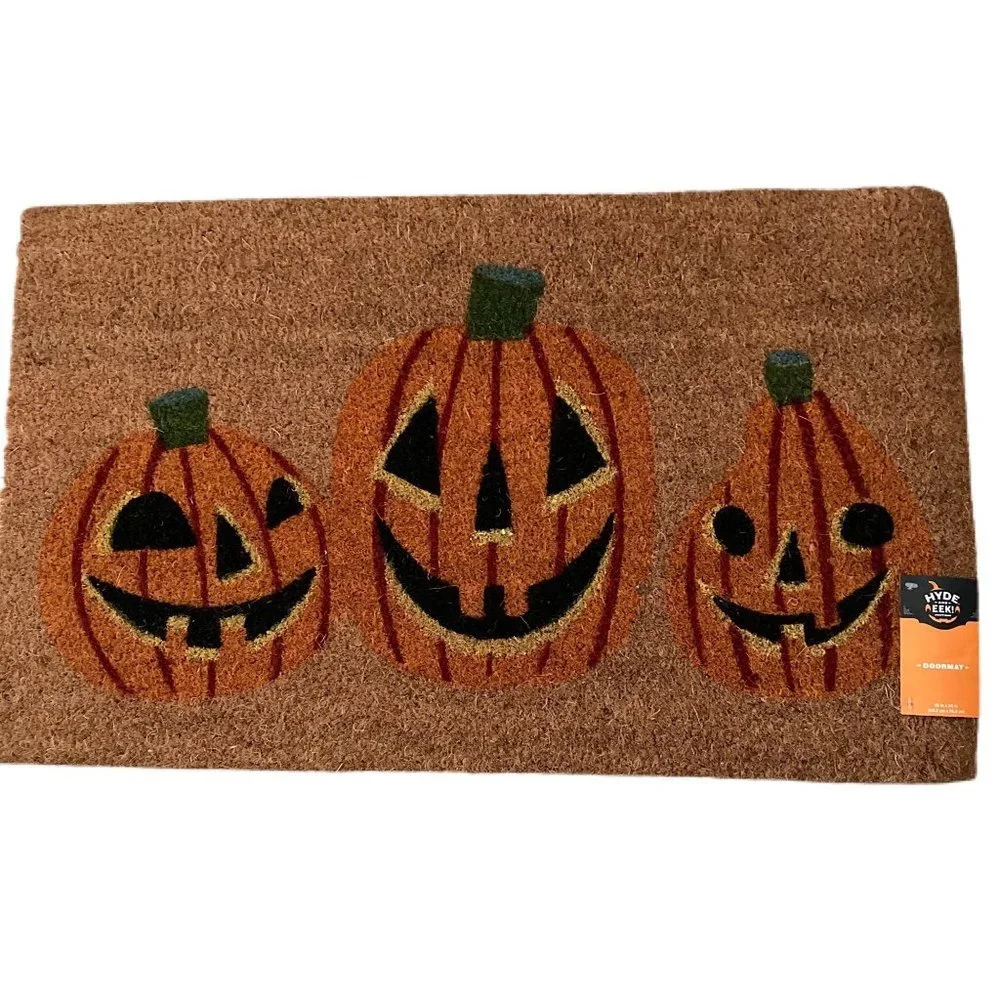Hide and Eek Boutique Jack o Lantern Door Mat 18x30