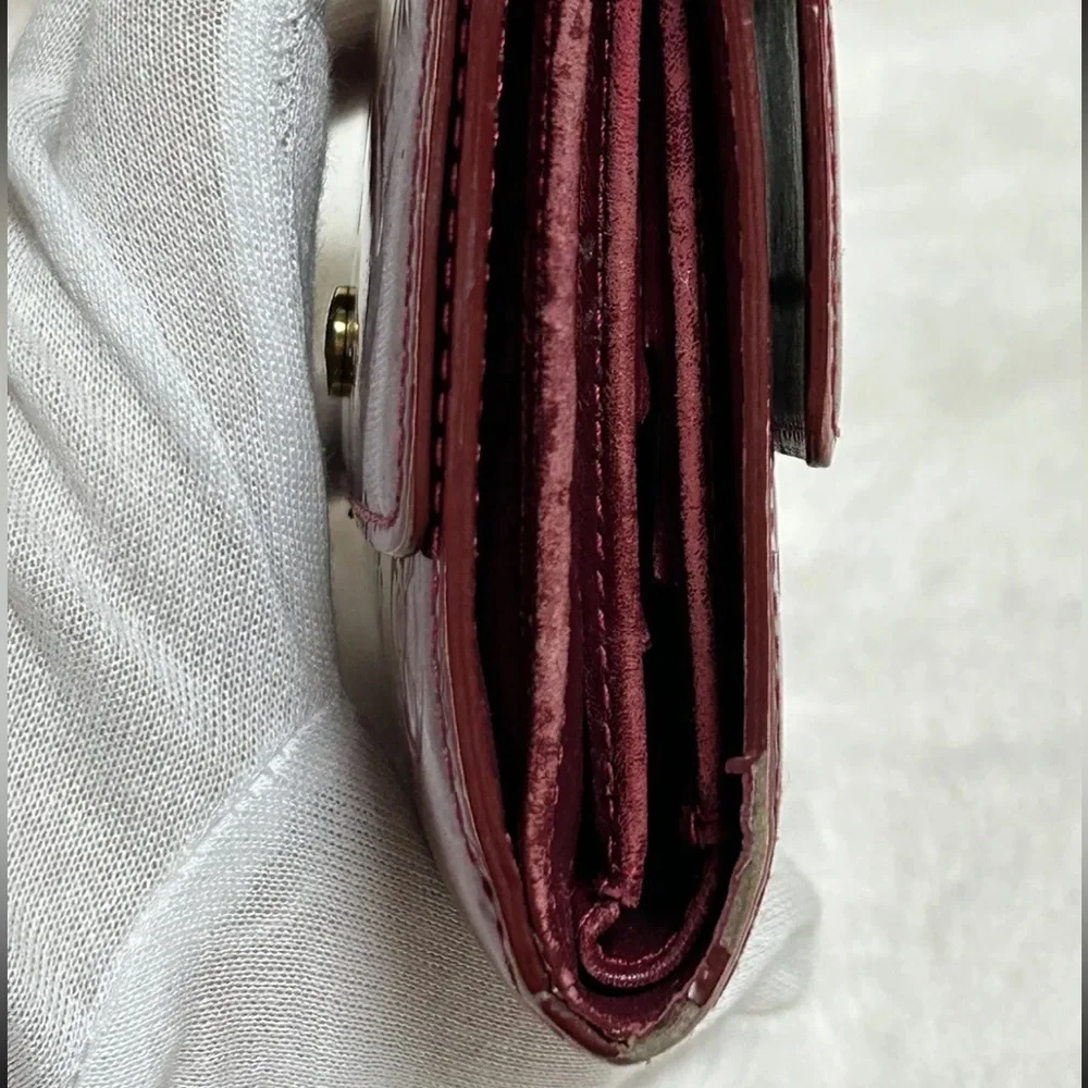 Louis Vuitton Monogram Vernis Porte Monet Bier Wallet