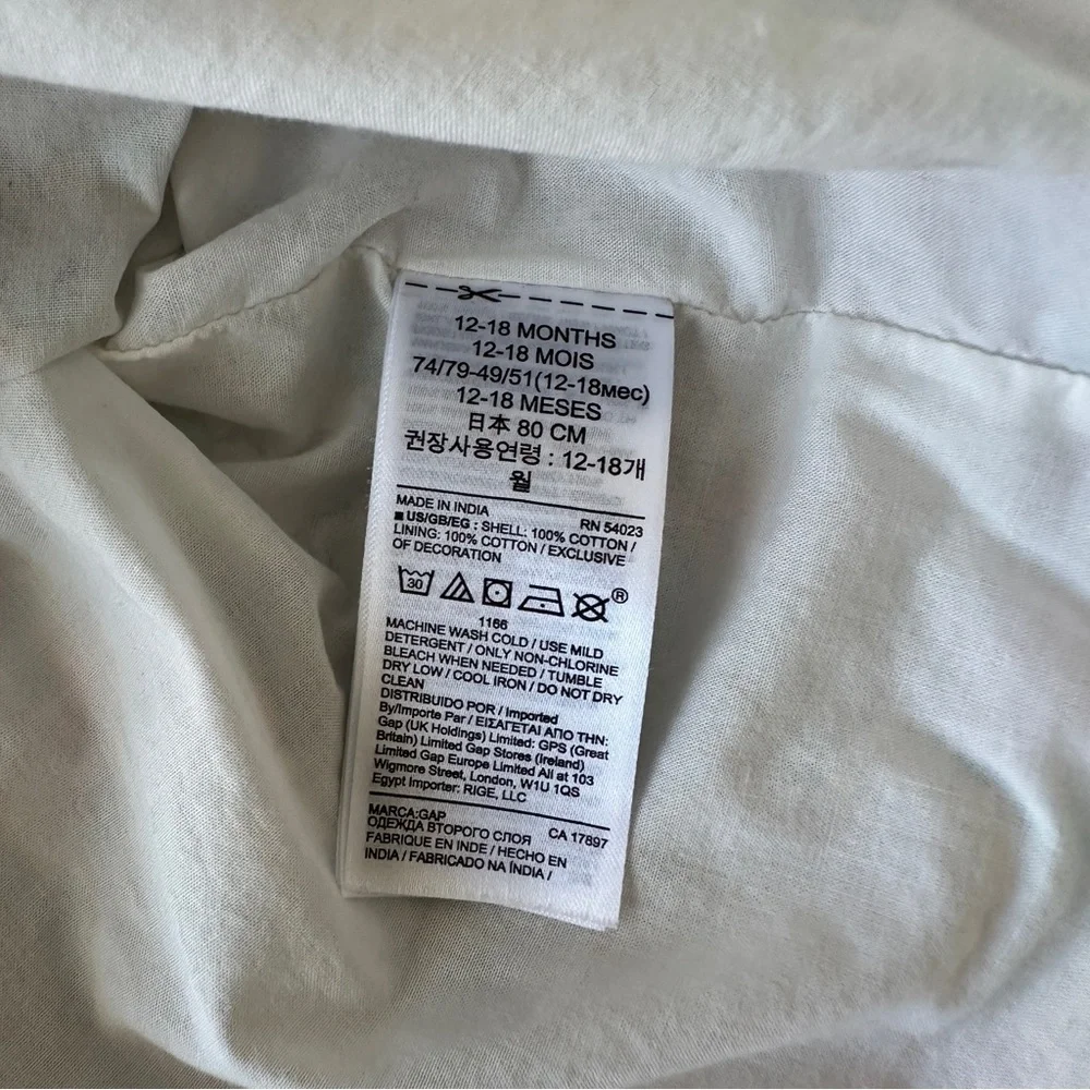 GAP used lined cotton