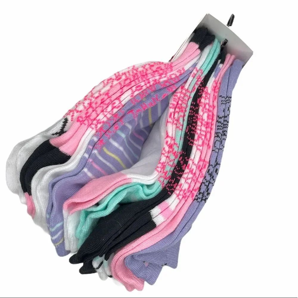 Betsey Johnson Easter Low Cut Socks Purple Pink 10 Pairs