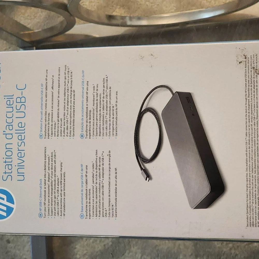 HP USB C Universal Dock Station d accueil universelle USB -C