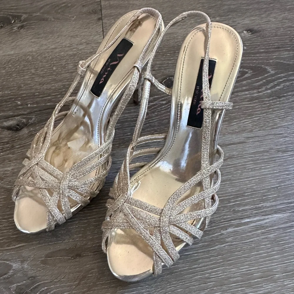 Gold heels