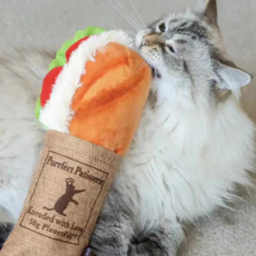 NWT ~ P.L.A.Y. Feline Frezy Tuna Baguette Catnip Kicker Eco-Friendly Cat Toy