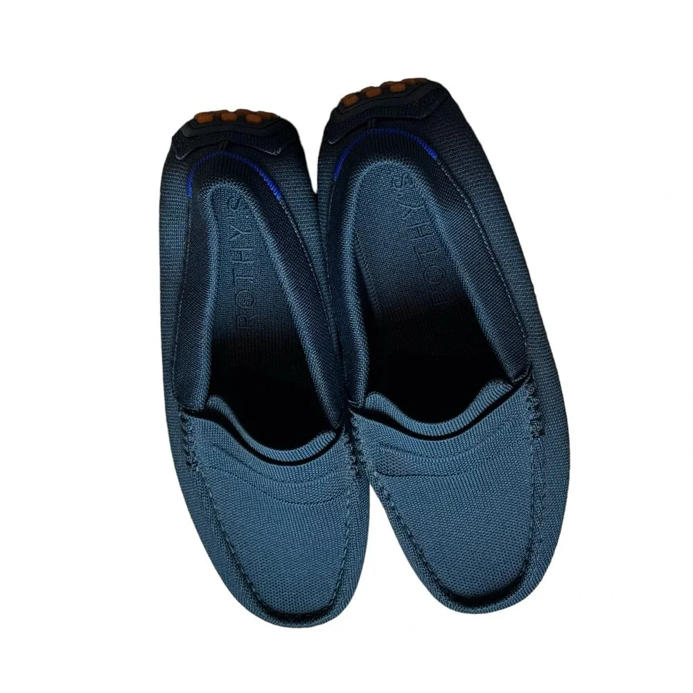 Rothy's The Driving Loafer Slip On Comfortable Navy Blue Size M9.5 NWOB
