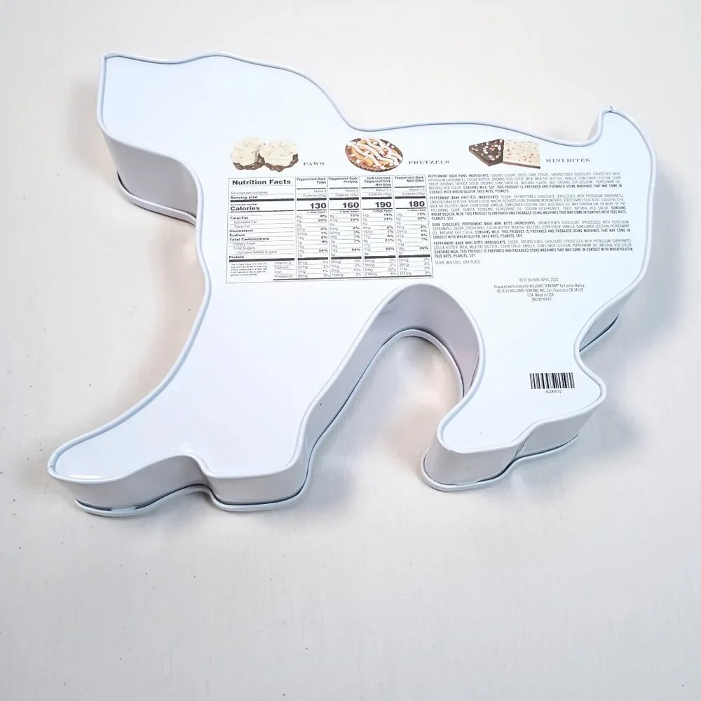 Dalmatian Dog Shaped Cookie Tin Williams Sonoma 2019