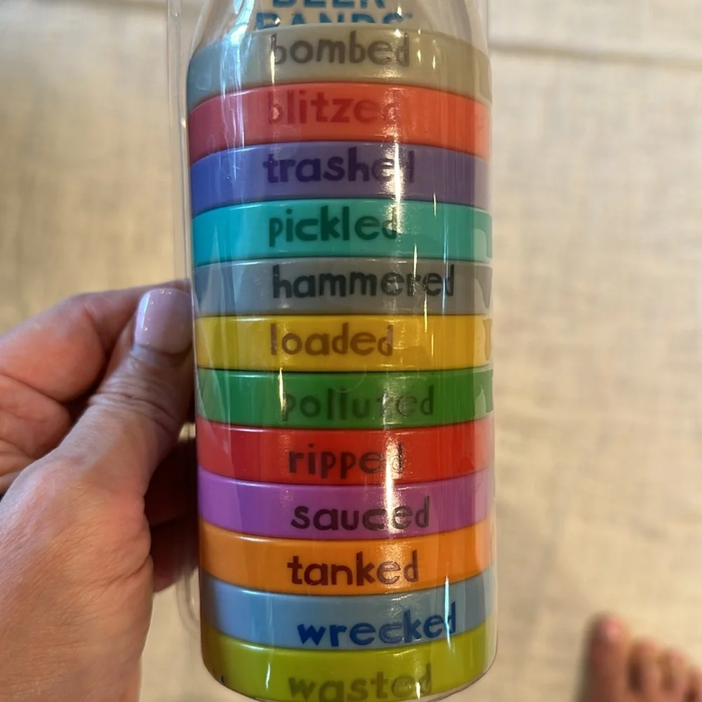 NWOT Beer bands party accessories to keep everyone drinking their own beverage!