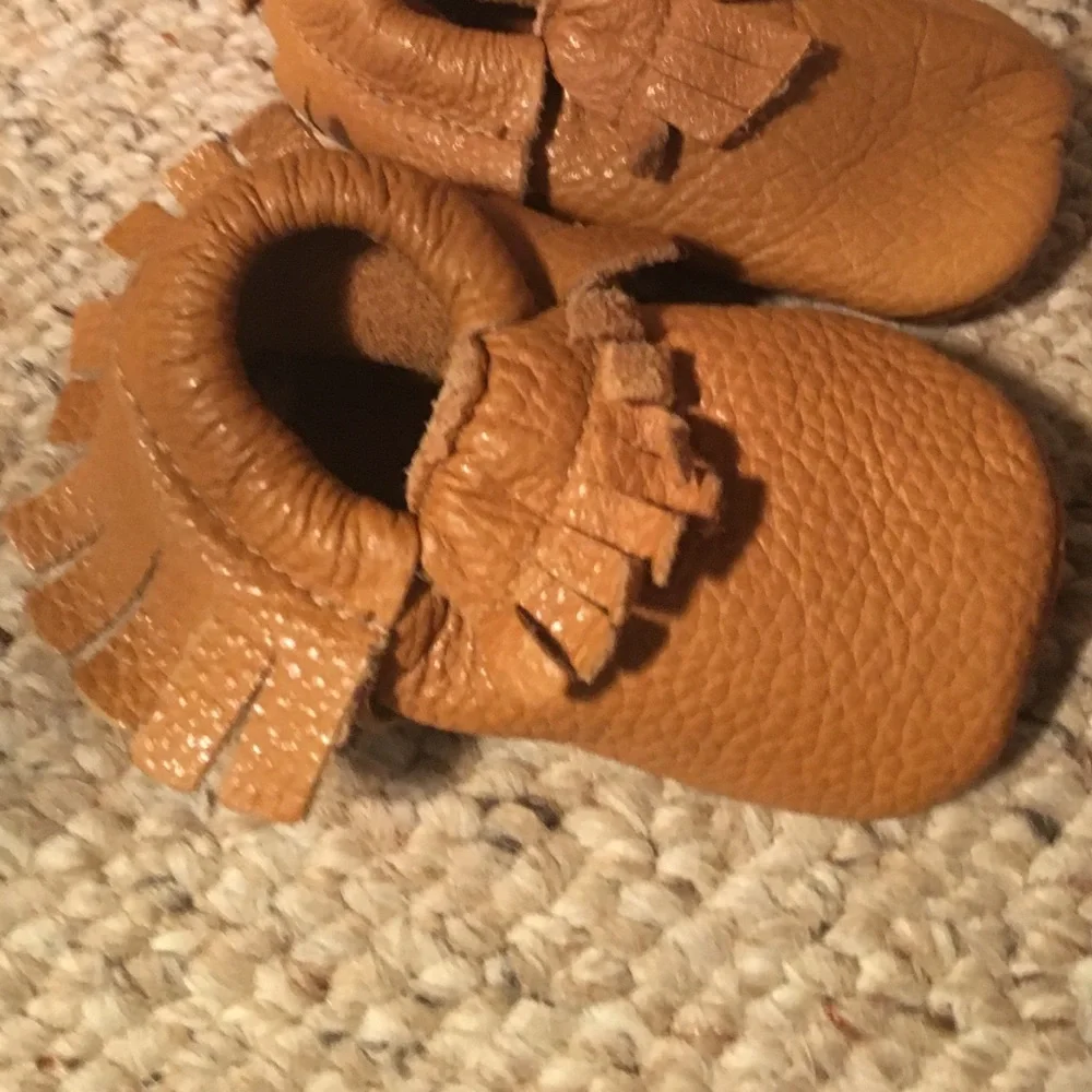 Baby Mocassins Leather Crib Shoes