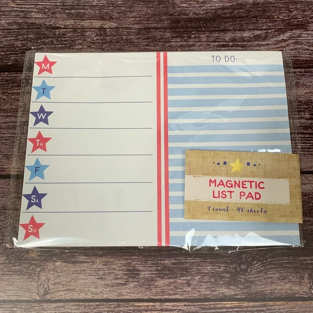 Patriotic ~ Magnetic List Pad & Confetti Poppers