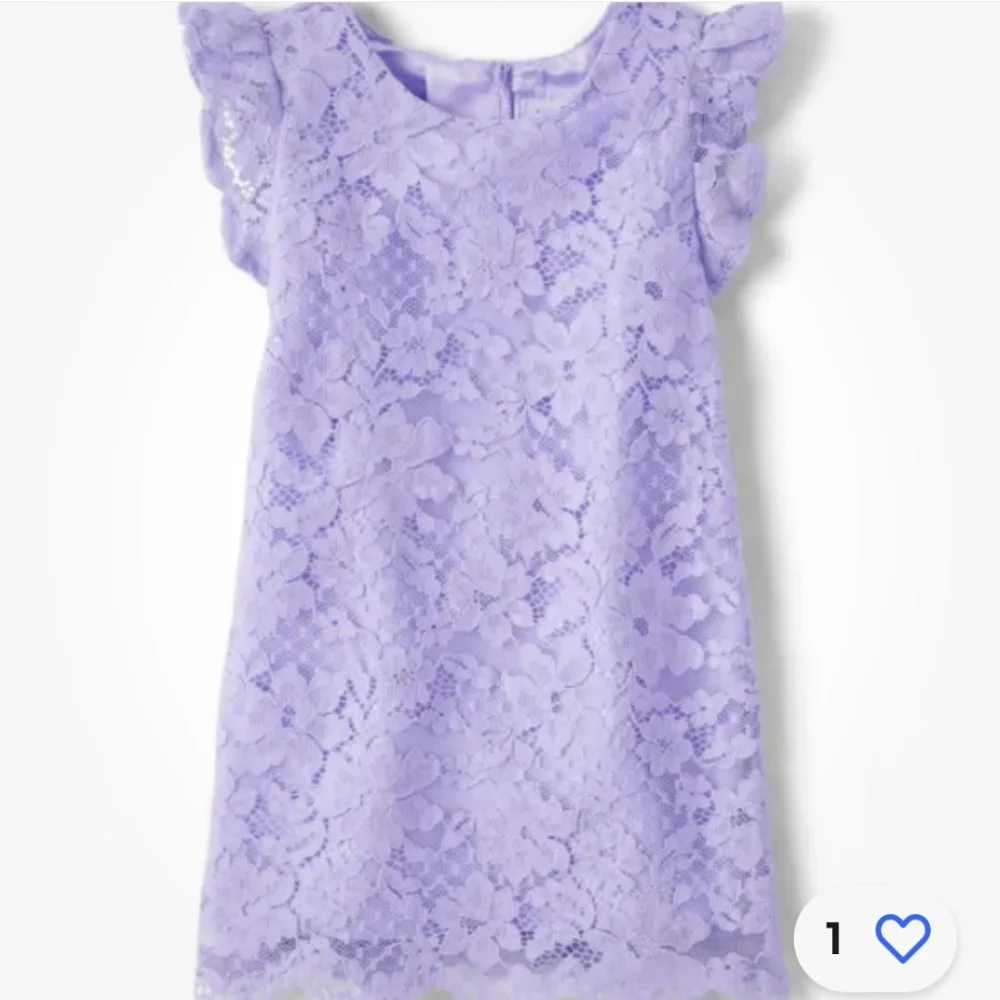 The Children’s Place Girls Purple Lace Shift Dress Medium (7-8) NEW